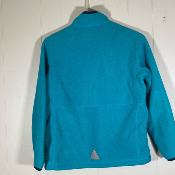 L.L bean fleece zip up jacket kids size 14-16 large play condition camping - Picture 2 of 11
